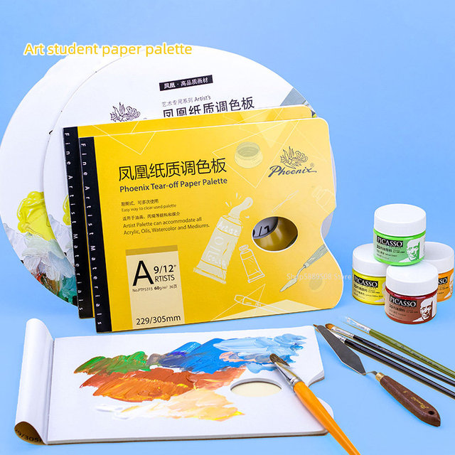 Beginner Disposable Shaped Palette Paper Gouache Palette Student Acrylic  Paint Plastic Watercolor Paint Palette Tool Board - AliExpress